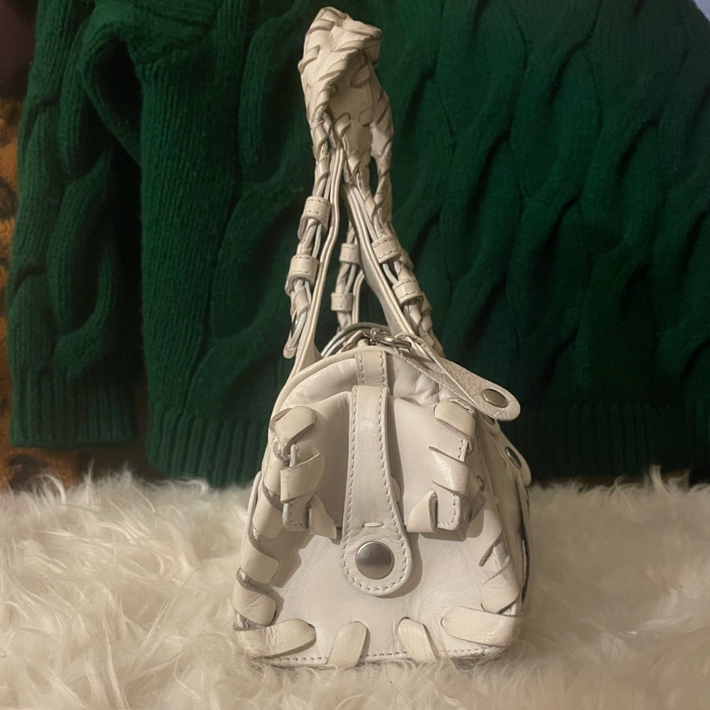 Chloe Silverado Vintage White Leather Handbag | Rare - Picture 4 of 15